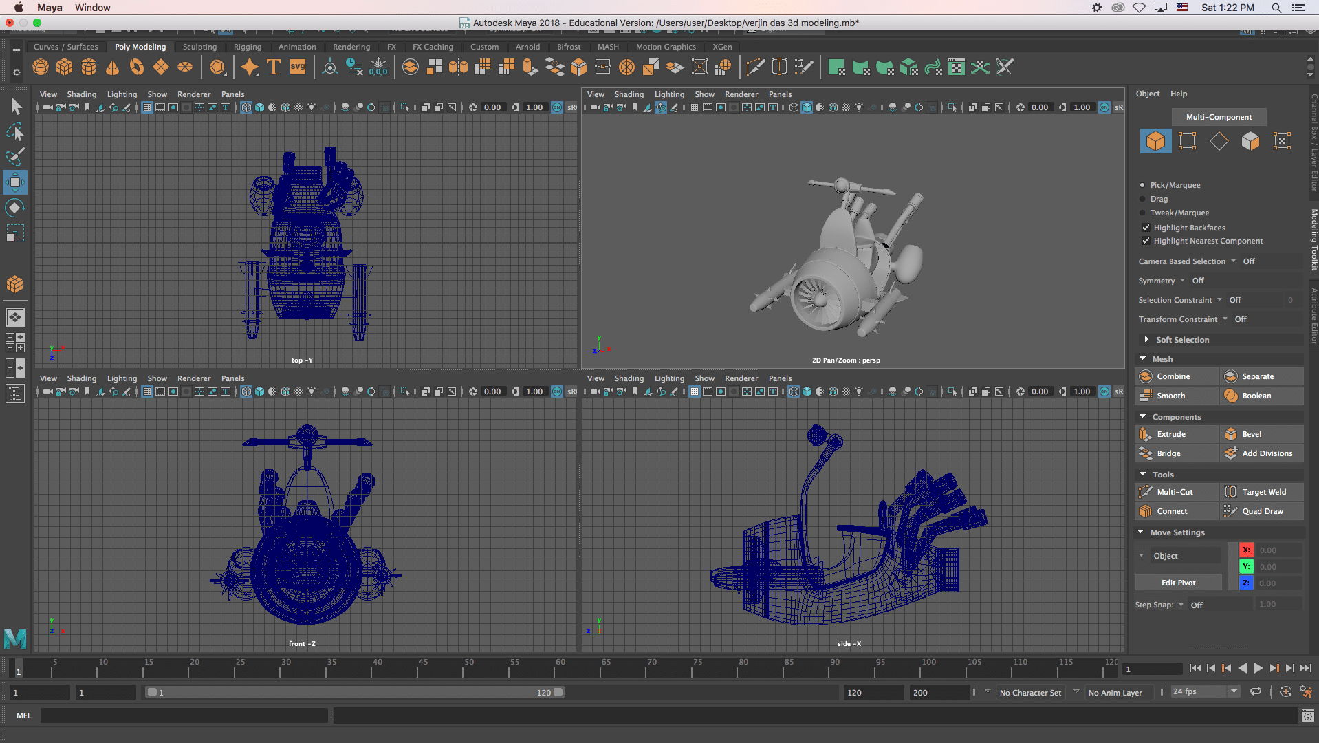 mini bike arthur - 3D Modeling