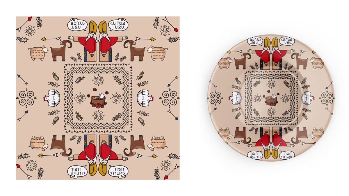 marushabelle posts1 21 - Armenian Cuisine Inspired Pattern Design